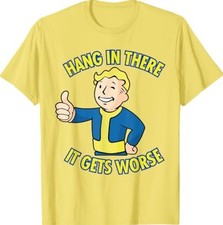 Hang In There It Gets Worse Boy Kids Funny Cute Meme T-Shirt for Gift Size S-4XL