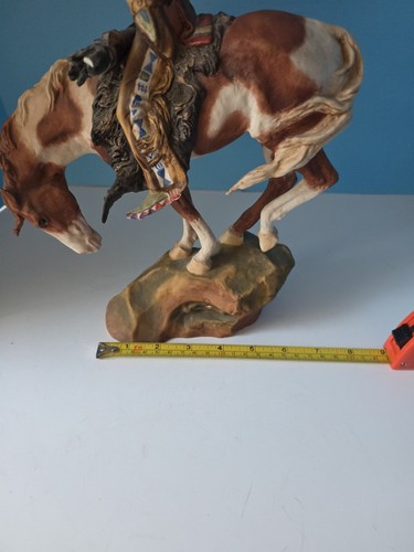 Franklin Mint Prayer Healing Spirit Sculpture Statue Buck McCain Native American - Picture 9 of 14