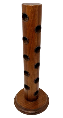 Soporte para pipa Savinelli vintage estante madera mesa exhibición 20 ranuras RARO 15" - Imagen 2 de 14