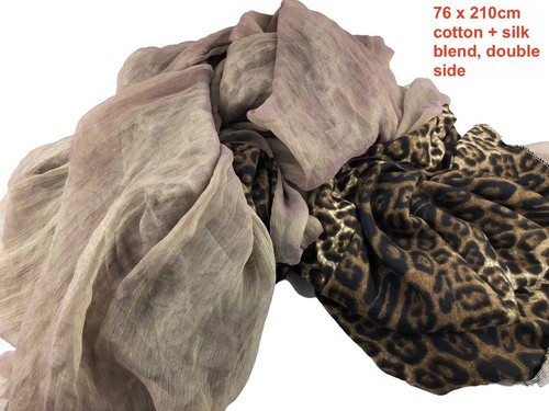 Ladies Women Fashion Beautiful skull/leopard Long size cotton silk Scarf Shawl - Picture 11 of 11