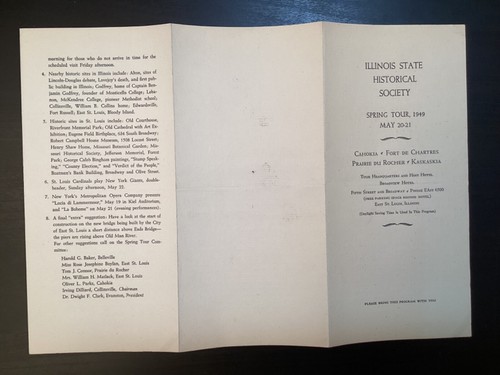 Cahokia Illinois 250 Anniversary Celebration Booklet & Program 1949 Ruma Sisters - Picture 20 of 21