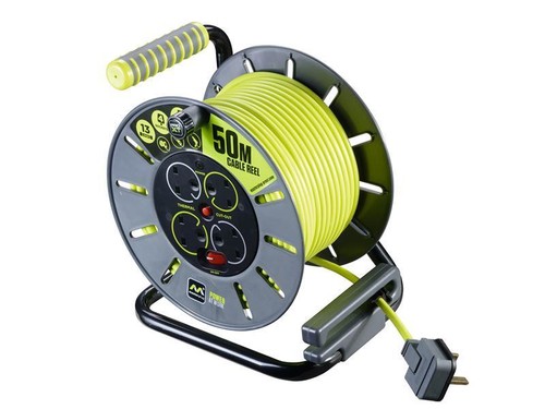 Masterplug PRO-XT Open Cable Reel 240V 13A 4-Socket 50m MSTOLU50134 - Picture 2 of 4