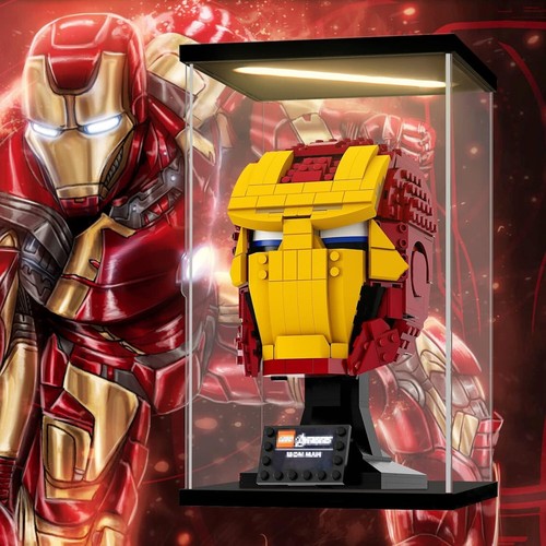 Action Figure Display Case 10" Figurine Acrylic LED Light 1/8 Toy Clear Door Box - Picture 8 of 12