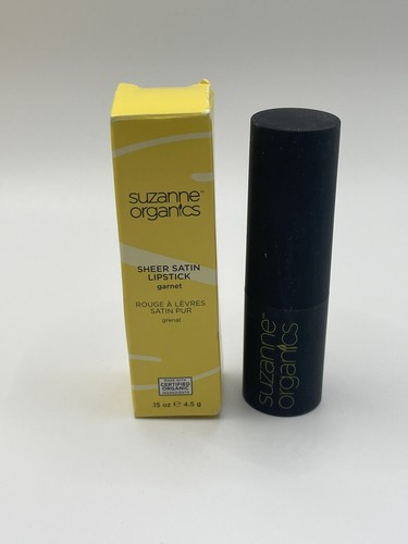 SUZANNE Organics Sheer Satin LipStick Garnat Color - 0.15oz/ 4.5g - New! - Picture 1 of 5