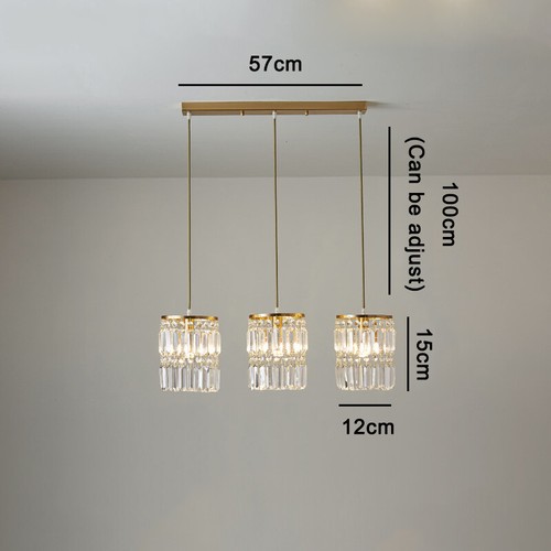 Crystal Chandelier Lighting Kitchen Pendant Lights Bar Ceiling Lights Hotel Lamp - Picture 2 of 9