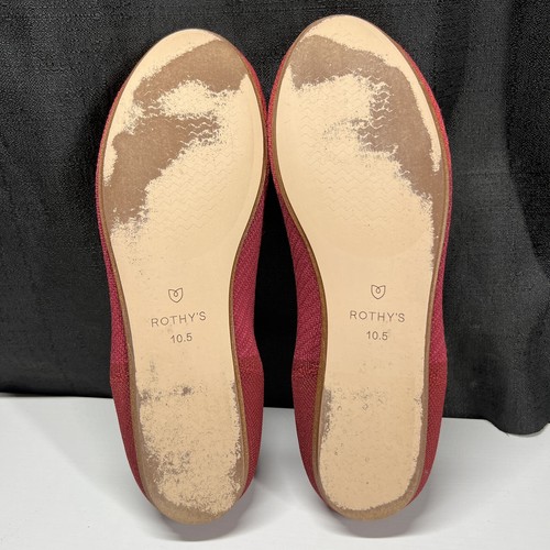 Rothy’s The Flat Pomegranate Pop Punta Redonda Ballet Plano Para Mujer Talla 10.5 - Imagen 6 de 10
