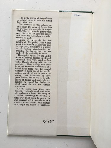 Australia in The War of 1939-1945 Series 4 Civil 5 Volumes Complete World War 2 - Picture 7 of 20