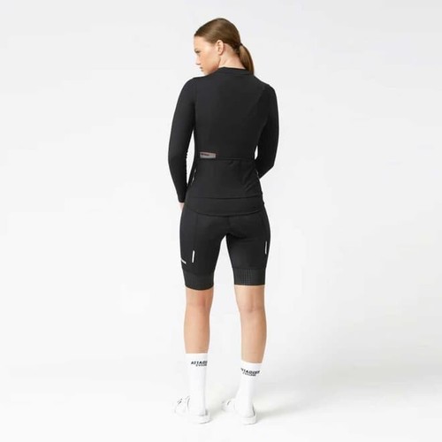 Attaquer A-Line Winter Long Sleeve Jersey Black Women BNWT - Picture 2 of 7