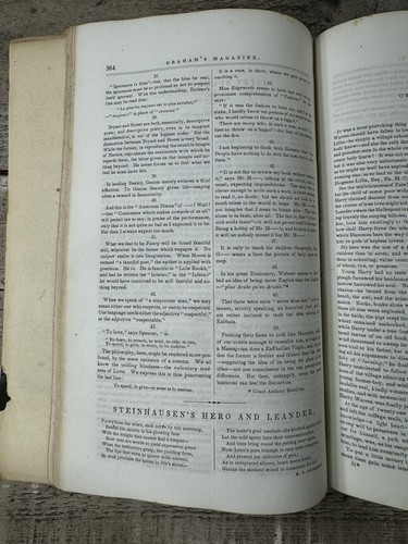 1849 Edgar Allan Poe "Fifty Suggestions" 1st ed "Graham's Magazine Vol. 34, 35" - Picture 17 of 21