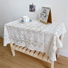Odorless and Skin Friendly White Lace Tablecloth for Grand Estates and Gardens