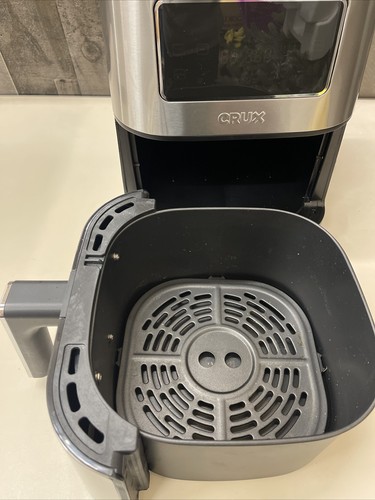 CRUX - 6-qt. Digital Air Fryer Kit Stainless Steal KZ-6013S - Picture 2 of 3