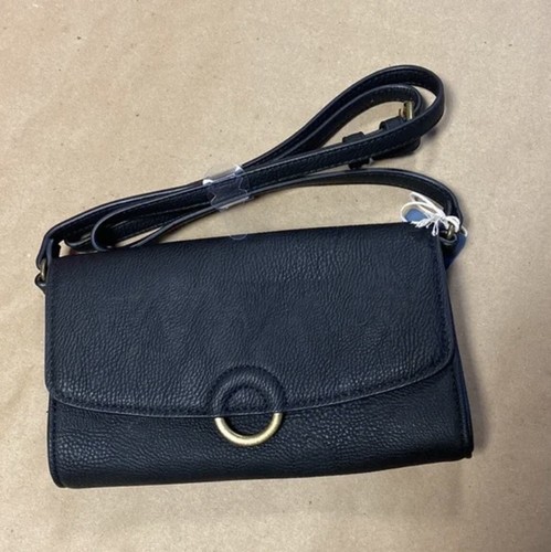 Nuevo Universal Hilo Anillo Mini Billetera Bolso bandolera Cartera Negro Dorado #3154-3157 - Imagen 2 de 8
