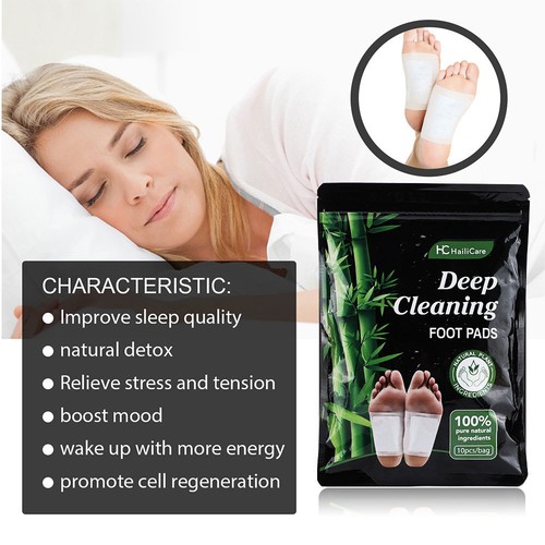 20 stück Entgiftungspflaster Fusspflaster Detox Pflaster Bambus Foot Patch Pads - Bild 7 von 15