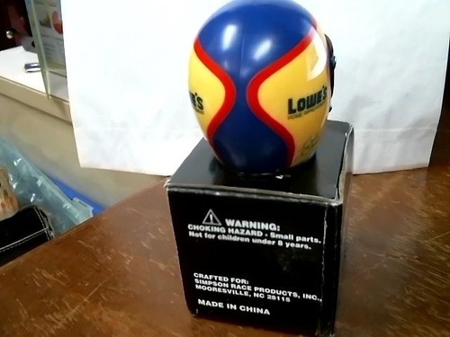 Brett Bodine Simpson Mini Helmet Lowe's Goodyear Signature Edition NASCAR NIB - Picture 3 of 3