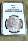 1898 O Morgan Silver Dollar NGC MS-64 near GEM