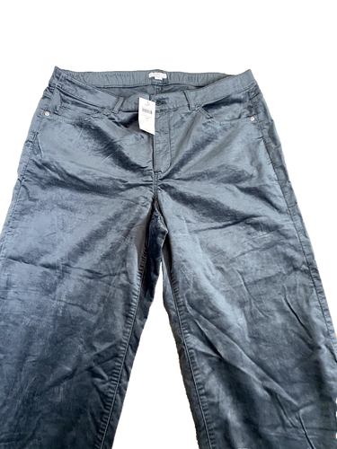 J. Jill Pants Velvet Wide Leg Mid Rise Smokey Sage Womens Petite 18P NEW - Picture 5 of 13
