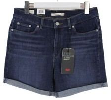 Levi's Premium Big E Classic Short Damen W28 Neu Schnurrhaare Gekrempelt Zip