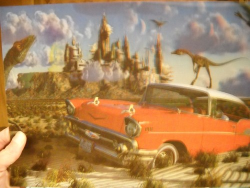 Xenozoic Tales 1957 Chevy Lenticular (3D) Lentograph Print 13 1/2 X 9 1/2 - Bild 10 von 11