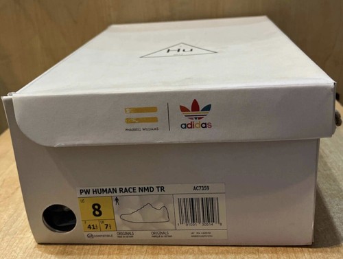 Pharrell X NMD Human Race Trail Oreo Size 8 Core Black White AC7359 - Picture 8 of 10