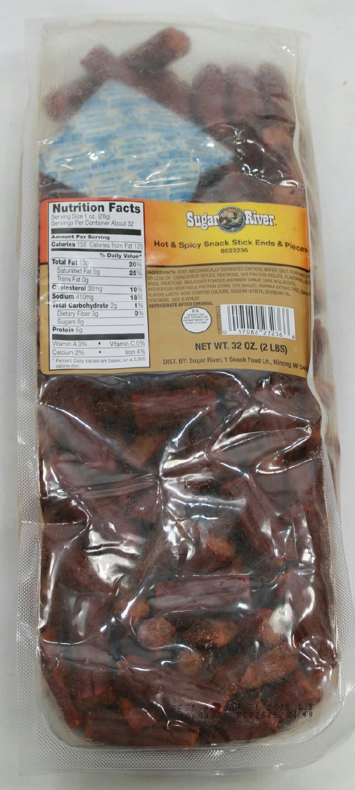 Sugar River Beef Jerky Snack Links Sticks Ends & Pieces 2 lbs (Hot Snack Stick) 718725263784 eBay