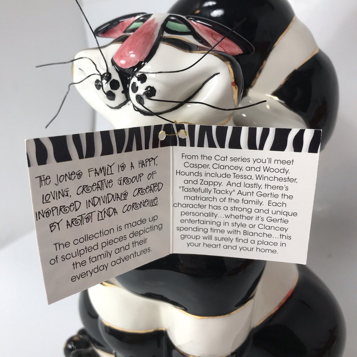 Whimsical SWAK By Lynda Corneille Black & White Striped