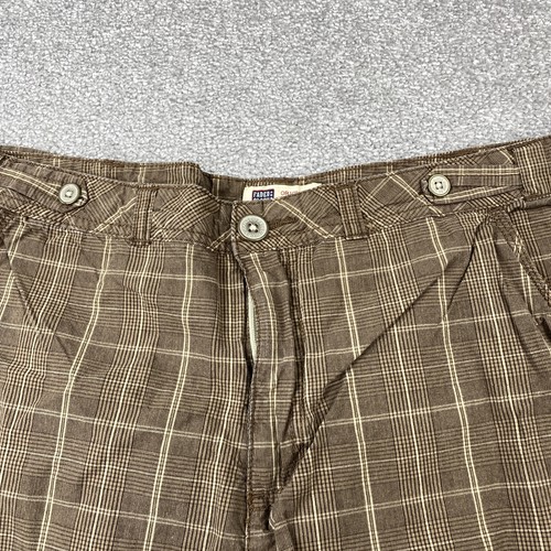 Faded Glory Plaid Shorts Men's 36 Brown Checked Casual Cotton - Bild 2 von 8