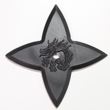 Japanese Ninja Shinobi Rubber Shuriken in Palm Throwing Star Cross