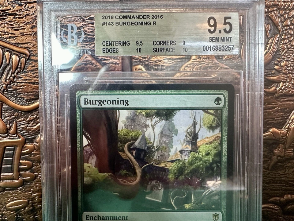 Burgeoning - MTG - Commander 2016 - GEM Mint. BGS 9.5 with two 10’s. POP 1. - Image 2 of 4