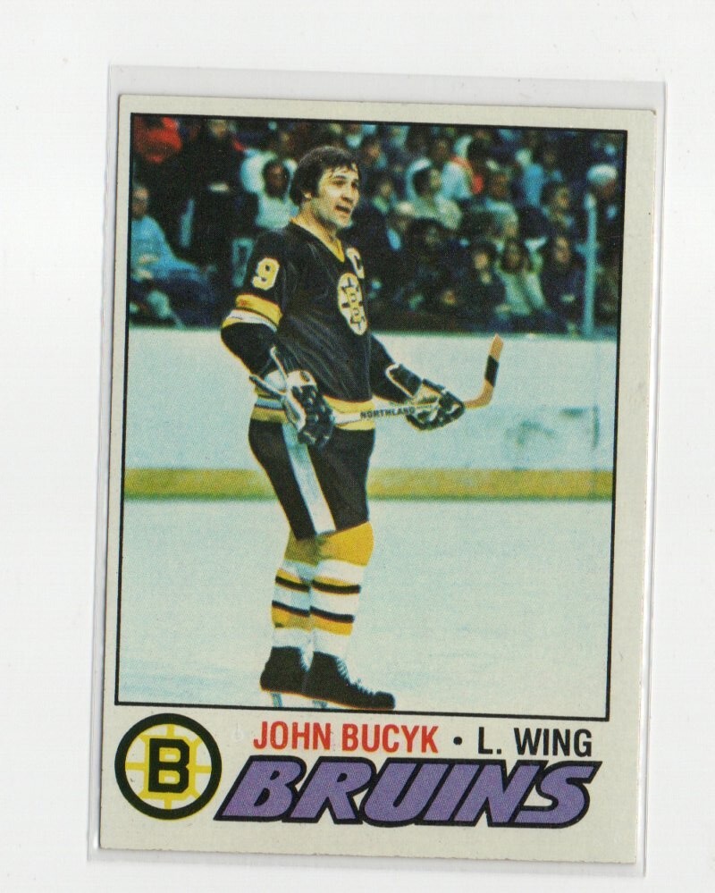 JOHN BUCYK BOSTON BRUINS  1977/78 TOPPS HOCKEY CARD EX+ CLEAN