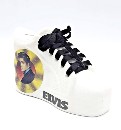 Banc de chaussures en porcelaine ou en céramique Elvis Presley Jailhouse Rock lacets de collection - Photo 1 sur 15