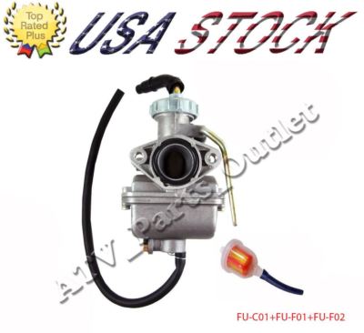 HURI 2 set Fuel Tap Fuel Line Filter For 50cc 70cc 90cc 110cc 125cc 140cc 150cc Pit Dirt Bike ATV