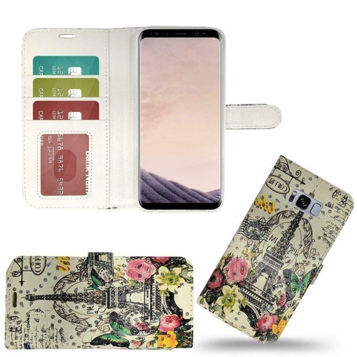 Funda de teléfono, cubierta, billetera, folio, ranuras, cuero PU/gel para modelos Vodafone - Imagen 3 de 7