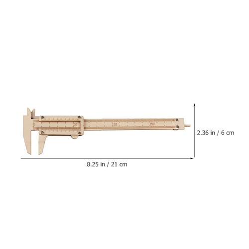 Hölzerner Vernier -Bremssattel Büro Mathematisches Lineal Messlineale - Bild 10 von 12