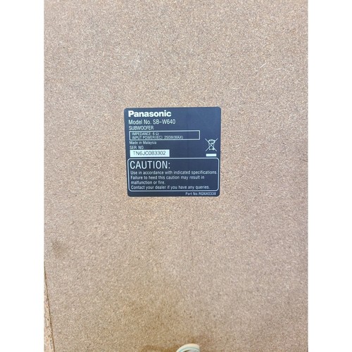 PANASONIC HOME THEATRE SUBWOOFER SB-W640 - Picture 10 of 14
