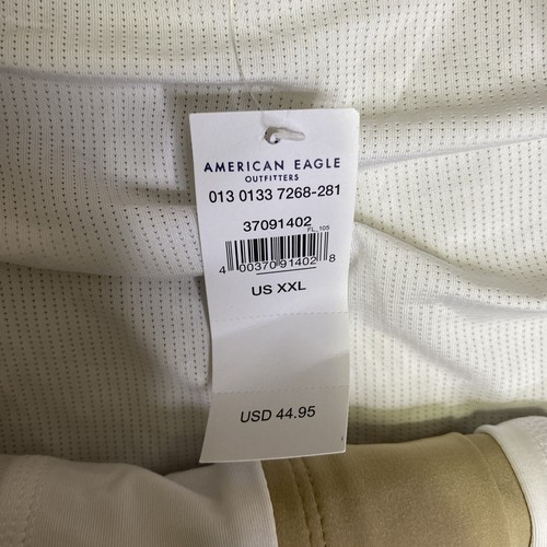 American Eagle Men’s Shorts lined 5.5 In Boardwalk Above The Knee Sz XXL Tan NWT - Picture 4 of 10