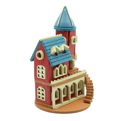 DIY Handcraft Miniature Project Kit Perfect gift and collectibles Red Castle