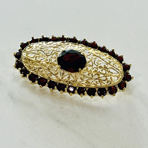 Vintage Estate 18K 5.00ct Fine Ruby Pin 8.79 Grams - Picture 2 of 18