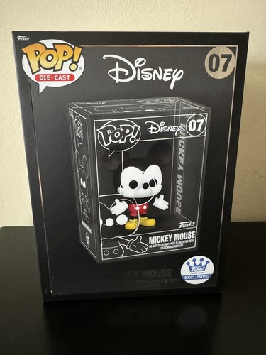 Funko Pop! Mickey Mouse #07 Disney Exclusive Die Cast CHANCE of CHASE (Sealed)