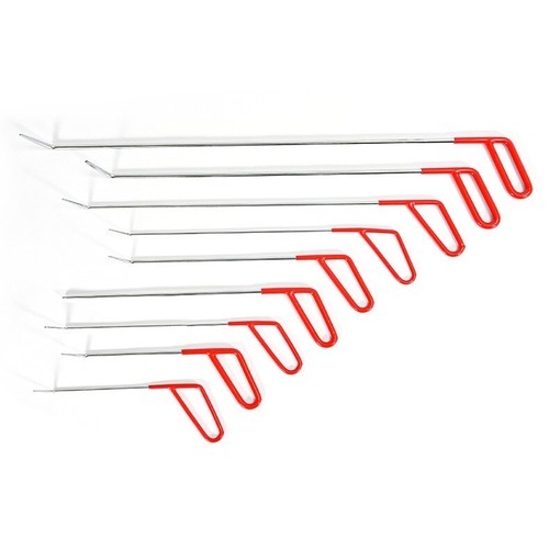 9PCS/Set PDR Hook Rods Stainless Steel Crowbar Auto PDR Professional Paintless - Picture 3 of 8