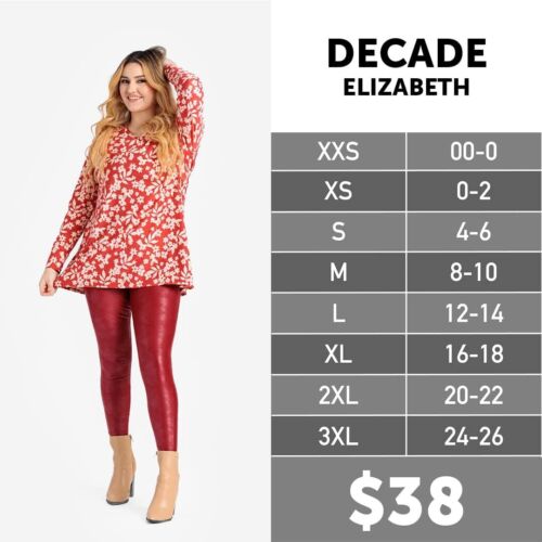Large Elizabeth LuLaRoe ~ Blumenmuster ~ Langarmshirt; Größen 12-14 - Bild 2 von 5