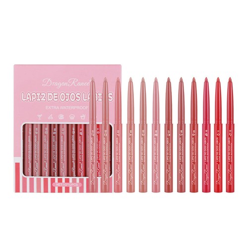 12pcs/Set Waterproof Pencil Lipstick Long Lasting Makeup Matte Lip Liner Pen - Picture 13 of 16