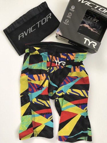 EUC TYR Avictor Prelude High Waist Jammer Tech Suit Swimsuit Men's US 27 #2 - Picture 2 of 13