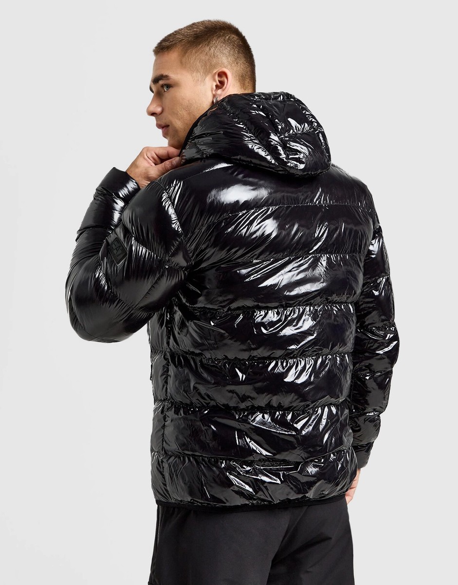 Emporio Armani EA7 Shiny Puffer Limited Edition Jacket Black Emporio Armani EA7 Shiny Puffer Limited Edition Jacket Black