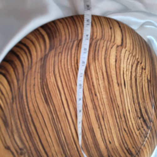 Zebraholz Platte 15 1/4" Handarbeit signiert - Bild 8 von 8