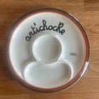 Baldelli Italia Vintage Artichoke Plates Mid Century Set of Two Dining MCM