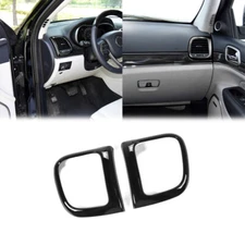 Console Side Outlet Vent Frame Cover For Jeep Grand Cherokee 2011+ Bright Black