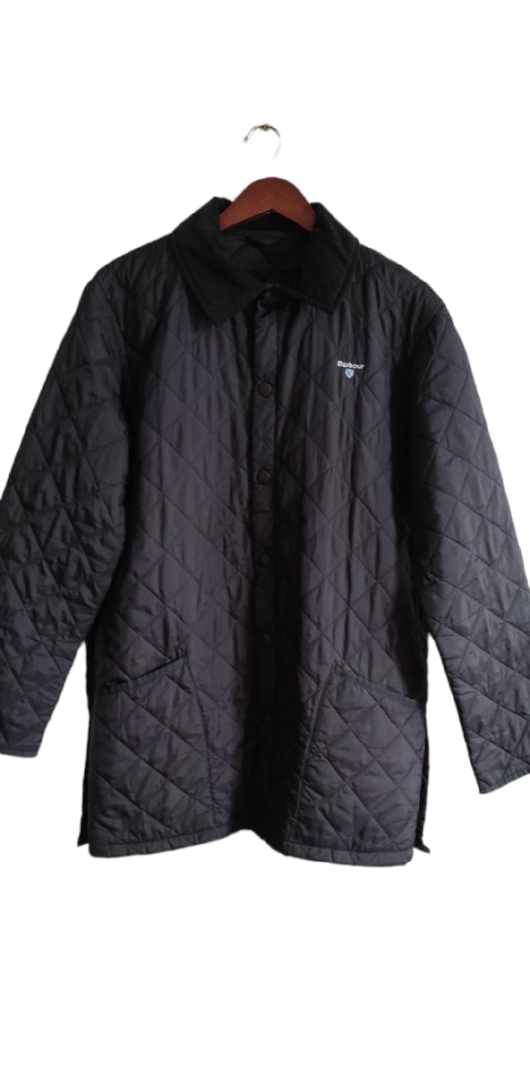 VTG Barbour Preppy Liddesdale Quilted Men's Light Jacket Corduroy