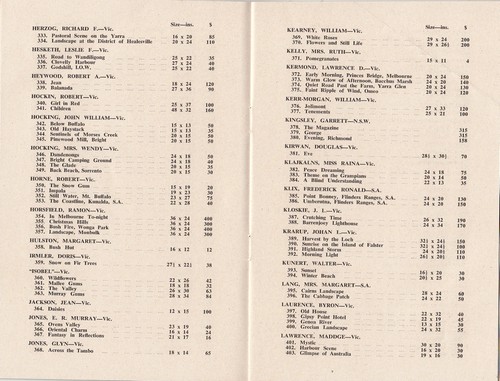 Rotary Club of Camberwell Melbourne Australia 1966 Paintings in art competition - Bild 2 von 2