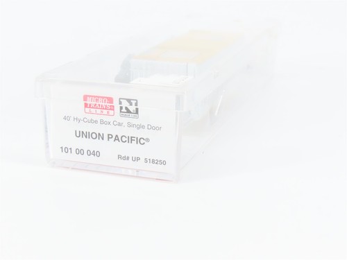 N Scale Micro-Trains MTL #10100040 UP "Automated Rail Way" 40' Box Car #518250 - Picture 6 of 6