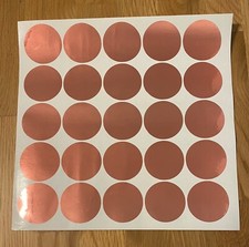 5cm Polka Dots Wall Stickers ROSE GOLD Decal Vinyl Decor Spots Baby Nursery